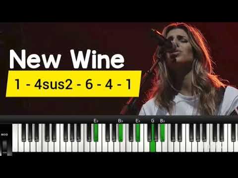 Hillsong New wine piano tutorial | make me your vessel