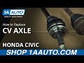 How to Replace Axle Shaft 01-05 Honda Civic