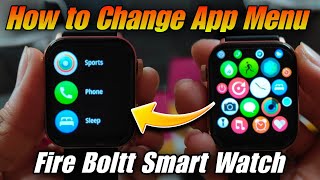 how to change menu in fire boltt smartwatch | fire Boltt watch me app interface kaise change kare screenshot 4