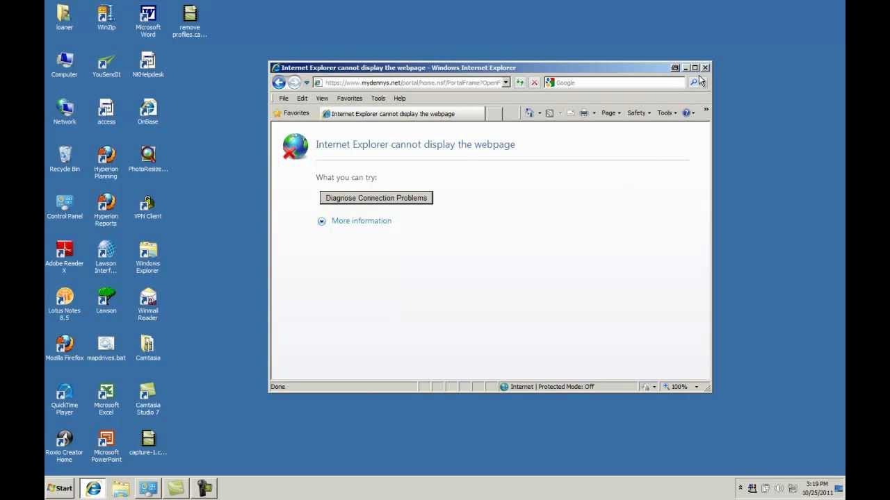 Cannot be displayed using. Internet explorer cannot display the webpage. internet explorer 8 cannot display the webpage. cannot display this video mode.
