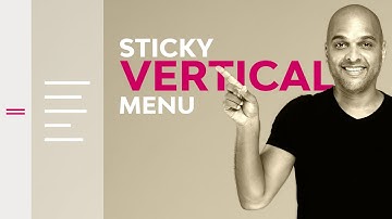 Sticky Vertical Menu Elementor Pro Navigation v2