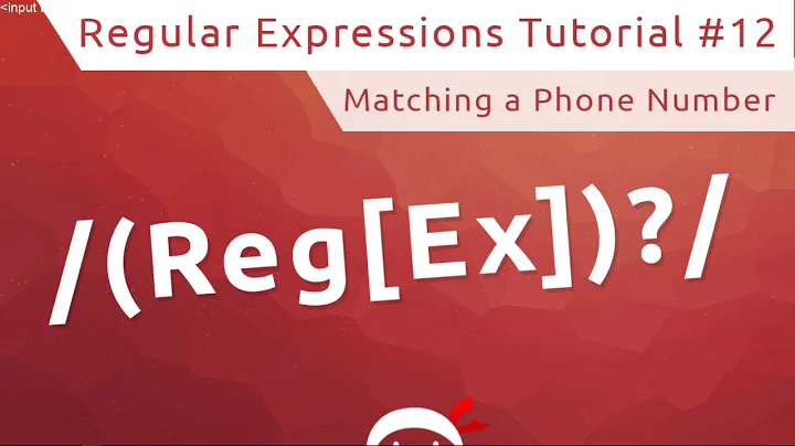 Regular Expressions (RegEx) Tutorial #12 - Telephone RegEx