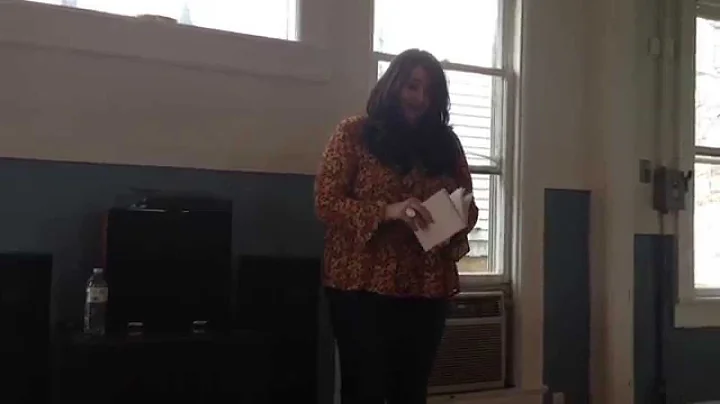 Nicole Cartwright Denison reads at the SAFTA Readi...