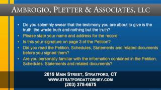 What Questions are Asked at 341 Hearing by Ambrogio, Pletter & Associates