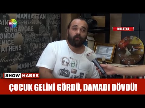 Çocuk gelini gördü, damadı dövdü!