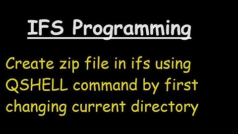 creating zip file in IFS as400 using QSHELL command by first changing current directory