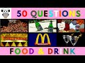 Food & Drink Quiz Trivia #2 | Coffee Beans, Heineken Beer, Spices, Toblerone Bar, McDonald, Martini