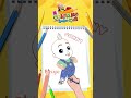 🖍️DIY Coloring with LooLoo Kids - Ep.1 - Johny | Learn how to color  #shorts #learntocolor