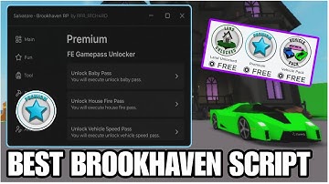 Brookhaven Script Admin Unlock Premium All Gamepass | ROBLOX SCRIPT