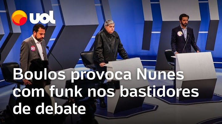Boulos provoca Nunes com funk nos bastidores de debate RedeTV/UOL: 'ele está descontrolado'