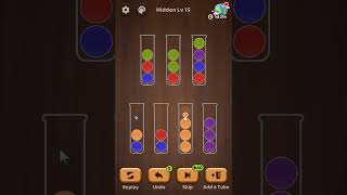 Ball Sort Puzzle: Color Game | Hidden Level 15 |  Mobile Games screenshot 5