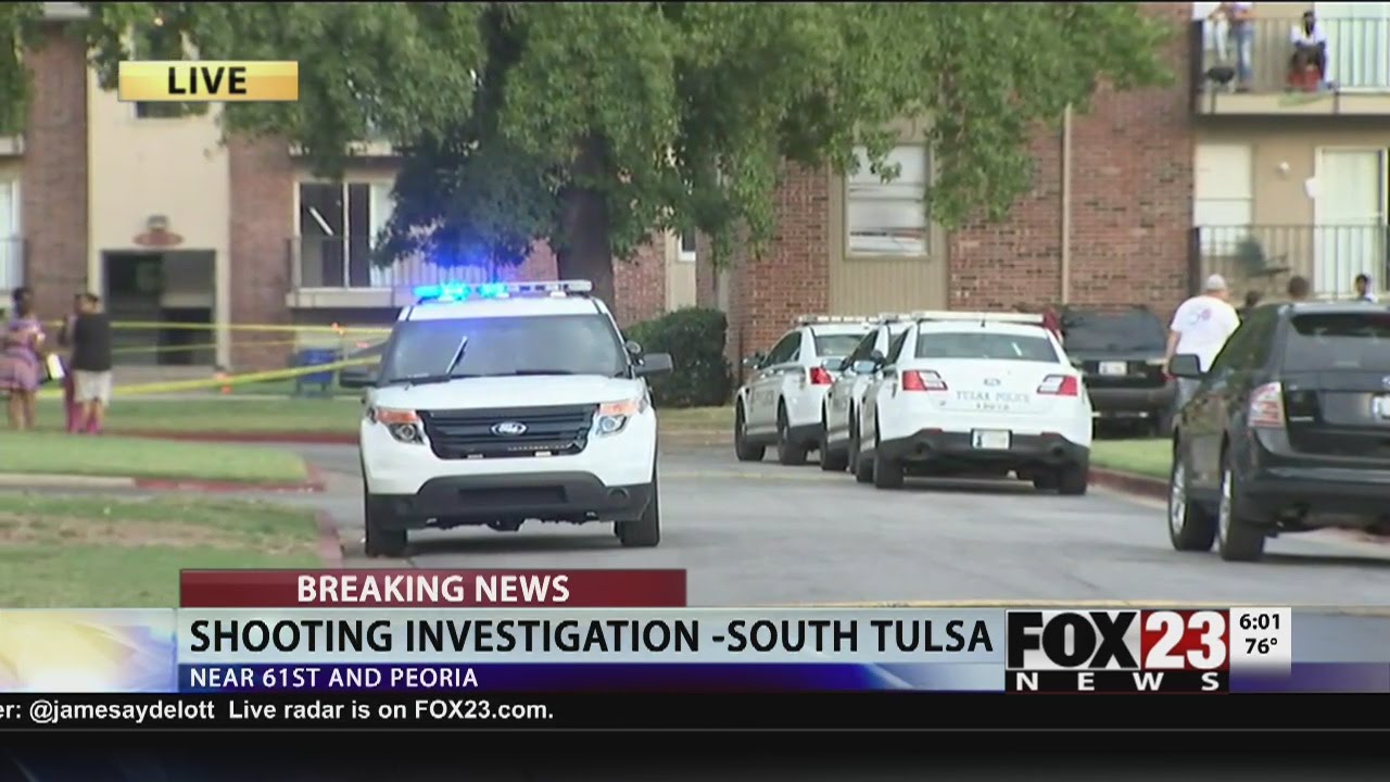 VIDEO: Police search for suspect in south Tulsa double shooting - YouTube