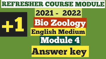 11th EM Bio Zoology Refresher Course Module 4 answer key 4