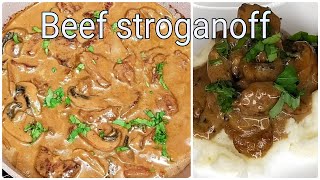 Beef stroganoff | بيف ستروغانوف | Russian food | اكل روسي | mash potato | ماش بوتيتو | with cream