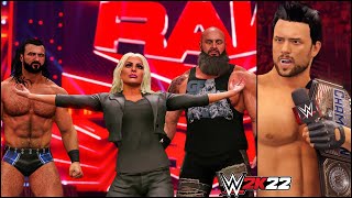 WWE 2K22 My Rise Mode - GM Mandy Rose Brings Drew & Strowman For Revenge #11