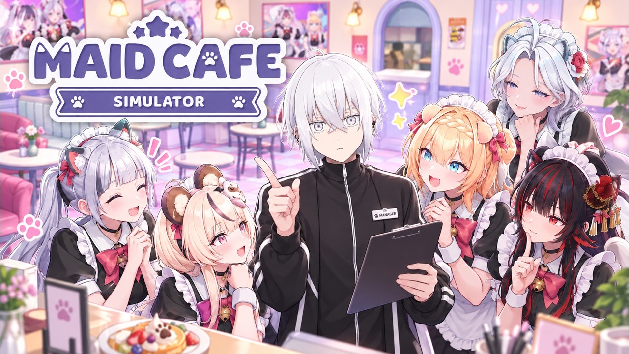 メイドカフェの店長になったので、従業員全員を教育します。【MAID CAFE SIMULATOR】 #1