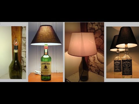 DIY lamp from a bottle - Diy Φωτιστικό από μπουκάλι