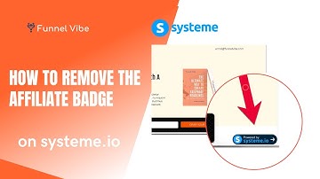 How To Remove The Affiliate Badge From Your Page On Systeme.io (Systeme Tutorial)
