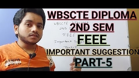 WBSCTE DIPLOMA 2ND SEM| FEEE IMPORTANT SUGGESTION PART-5