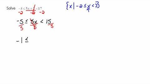 Compound Inequalities 2.5