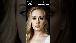 AI time-lapse inspired by the Appearance of Adele, with a Creative AI Twist #shorts #adele