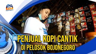 Viral, Penjual Kopi Cantik Di Pelosok Bojonegoro