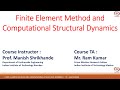 Week 3: Finite element method and computational structure dynamic || NPTEL  || Approximate method