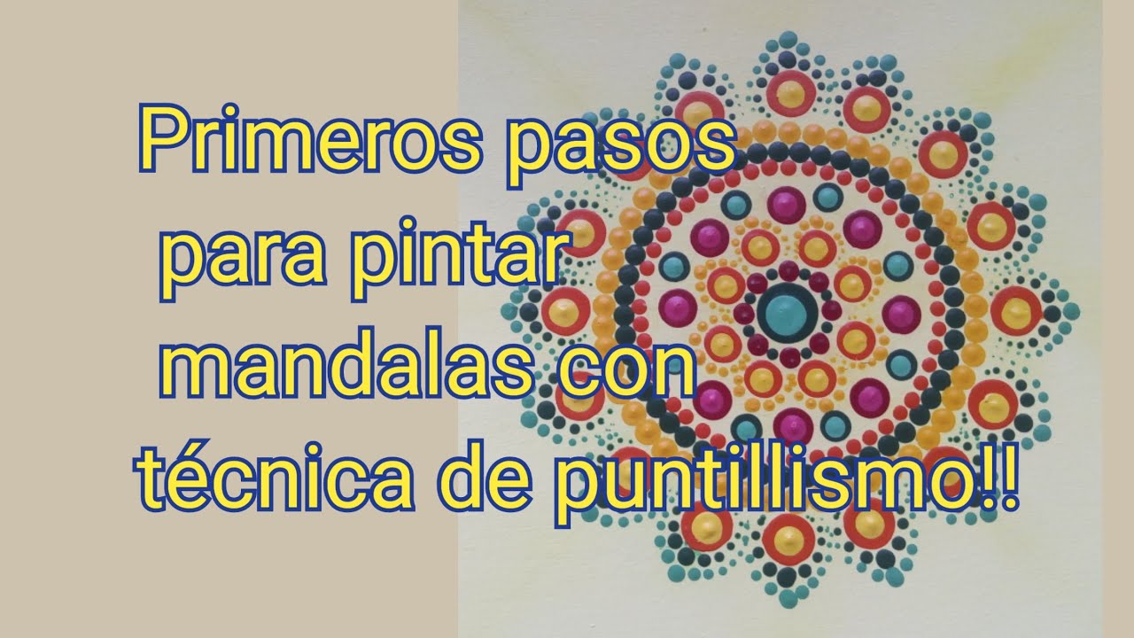 Como pintar mandalas con acrílico # tutoriales primeros pasos