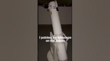 I pointed my telescope on the Saturn🪐 #space #astronomy #telescope #planet #nasatelescope #Saturn