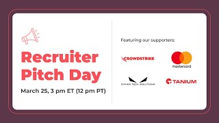 NCL Spring 2026 Recruiter Pitch Day