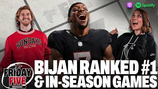 Why Bijan is the BEST running back in the NFL + we build our 2026 fantasy game | Friday Five Podcast