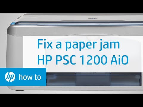 Fixing a Paper Jam | HP PSC 1200 All-in-One Printer | HP