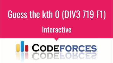 E01 : Guess the kth 0 | Interactive Problems | CodeNCode