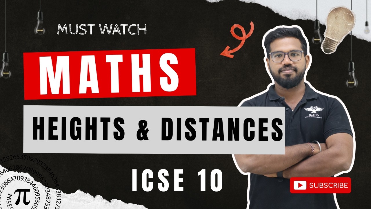 Heights and Distances- One Shot Revision | ICSE 10 Maths Board 2026 🎯