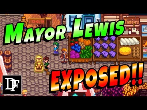 Mayor Lewis Exposed Gold Statue Event Stardew Valley 1 3 Youtube