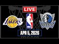 NBA Live! MAVERICKS vs LAKERS | Los Angeles vs Dallas | APR 5 2026 | NBA 2K26