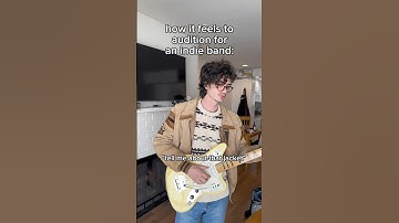 How It Feels to Audition for an Indie Band #bandhumor #bandmemes #indie #band