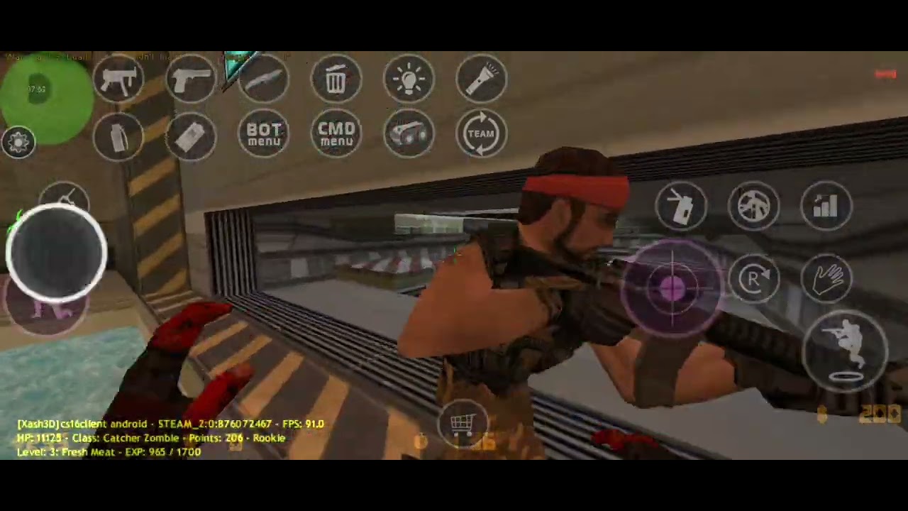cs1.6 android gameplay online zombie on drugs.👍👌