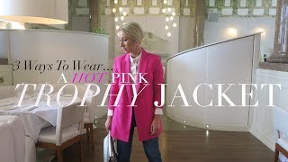 How To Wear A Hot Pink Blazer 3 Ways | Summer Lookbook 2017