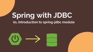 Spring Boot tutorials | Spring JDBC -  Introduction to spring-jdbc module