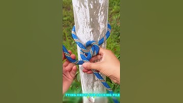 Simple and easy - to - learn tutorial on tying knots for locking piles 🎥🧵📜