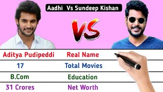 Aadi Sai Kumar Vs Sundeep Kishan Actor Comparison 2022 || Biography | Salary | Movies | Net Worth.