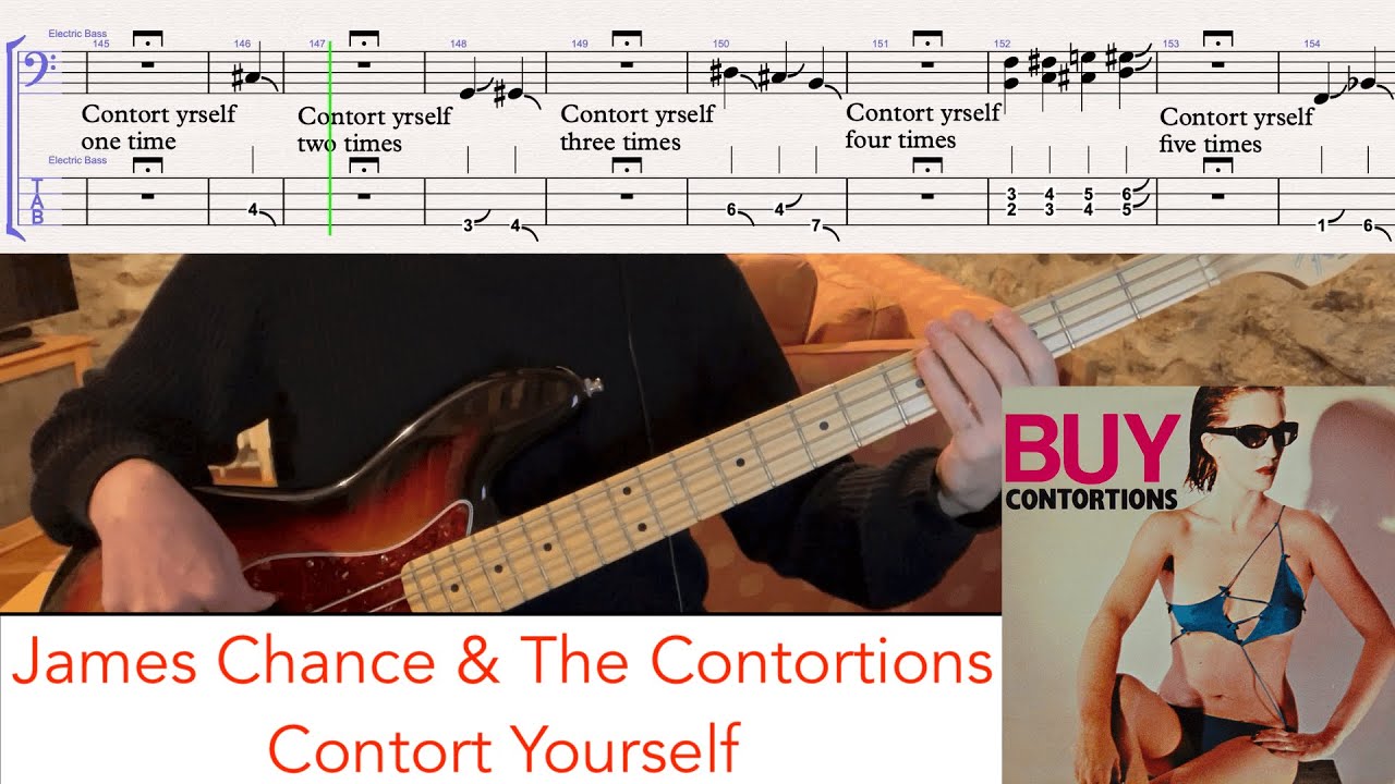 James Chance & The Contortions - Contort Yourself // bass playalong w ...
