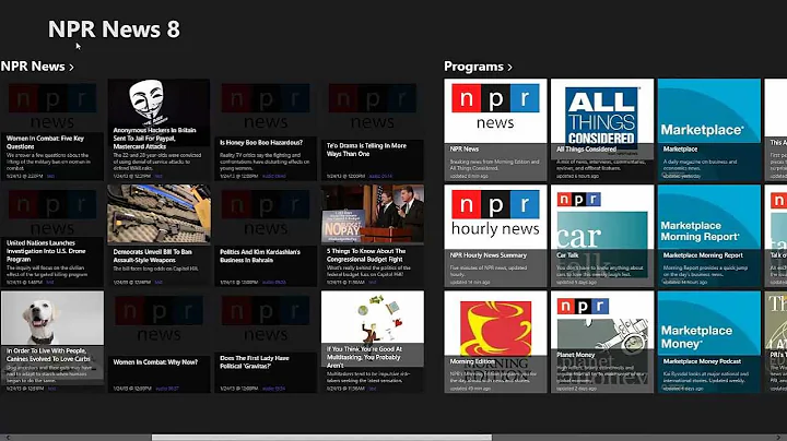 Windows 8 App Review - NPR News 8