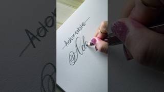 Writing “Adorable” with a Pencil ✏ #cursivewriting #viral #reels #fyp #shorts