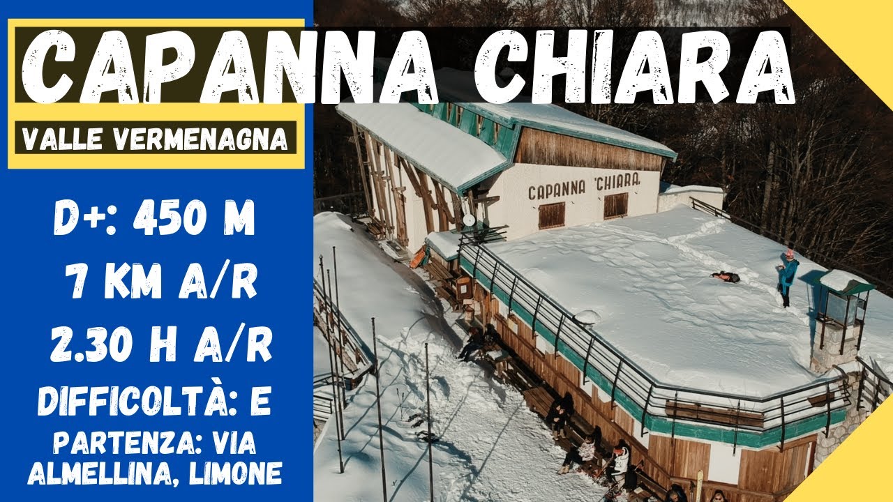 Capanna Chiara da Limone Piemonte, Valle Vermenagna, Ciaspole