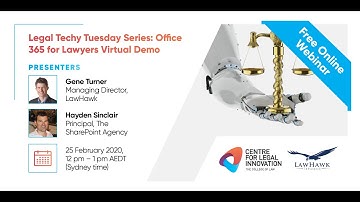 Legal Techy Tuesday Series: Office 365 for Lawyers Virtual Demo