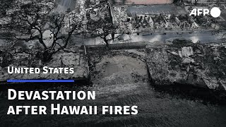 Aerial images show the devastation in Lahaina after Hawaii fires | AFP