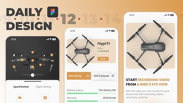 Drone Mobile App Design | Figma UI UX | Web Design Tutorial