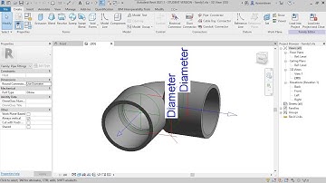 Creating Pipe Fitting (Elbow) | Revit 2021